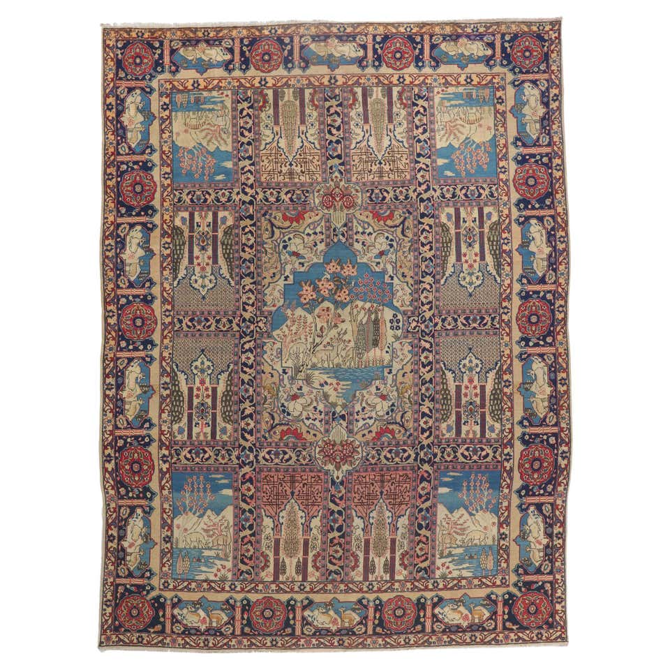 Antique Persian Tabriz Rug with Classic Herati Design For Sale at ...