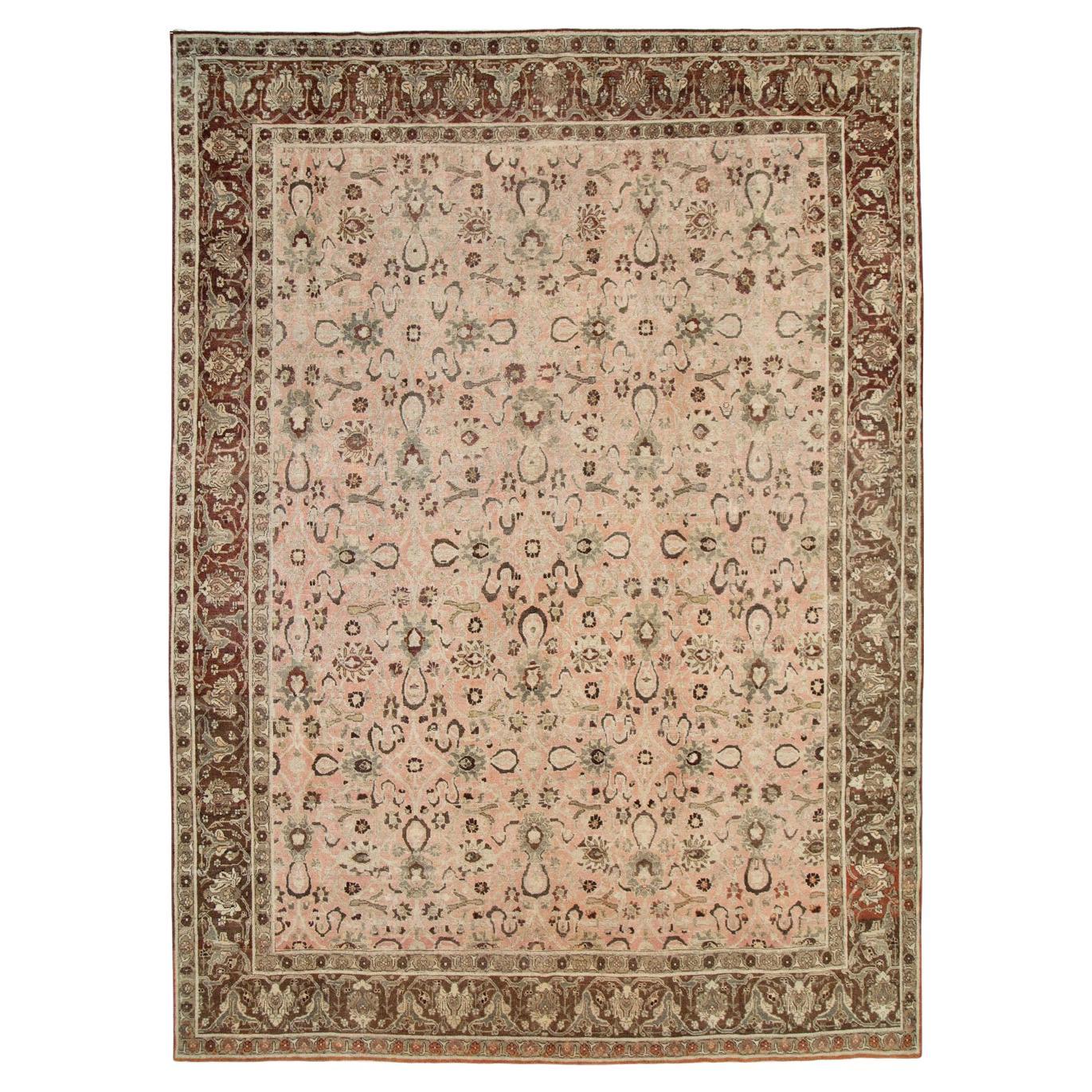 Tappeto antico persiano Tabriz per la camera