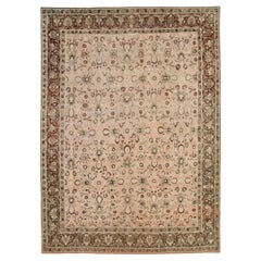 Tapis persan antique Tabriz de taille normale