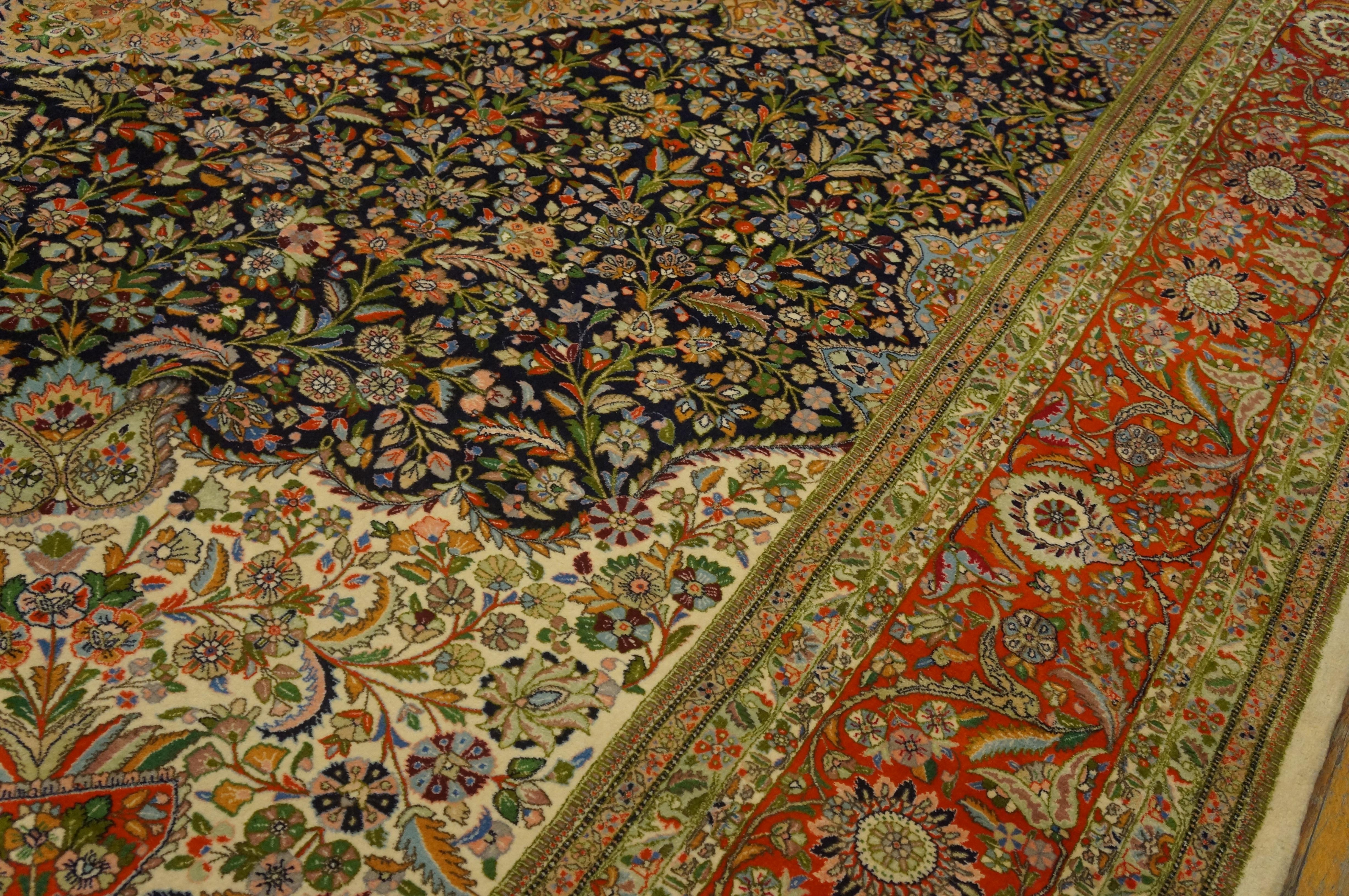 Antique Persian Tabriz Rug 10' 8