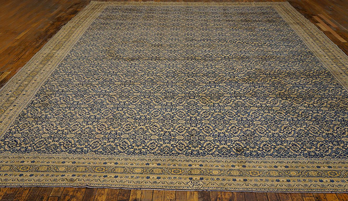 Tapis persan antique de Tabriz. Taille : 10'0