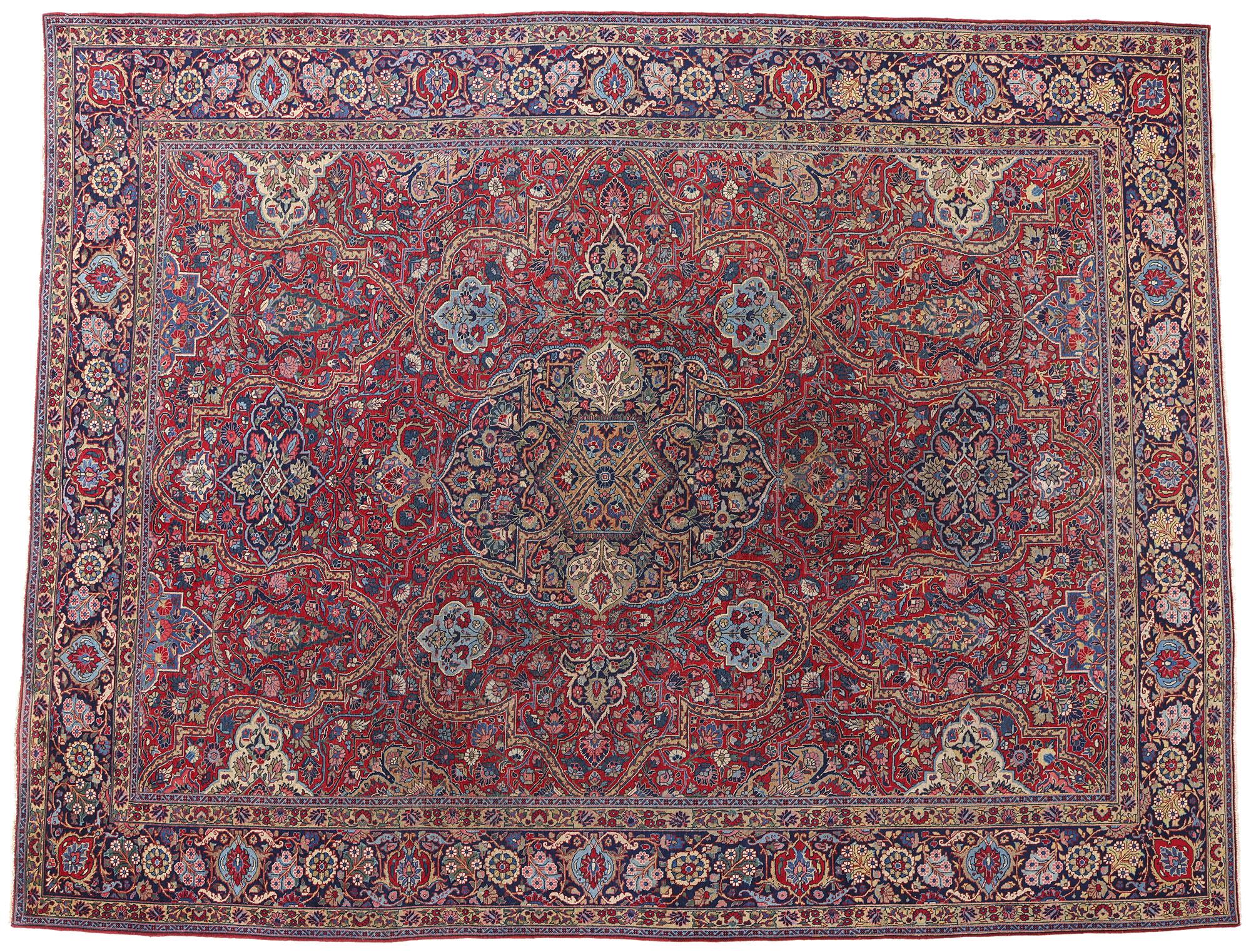Tappeto antico Tabriz persiano, 10'08 x 13'10 in vendita 3