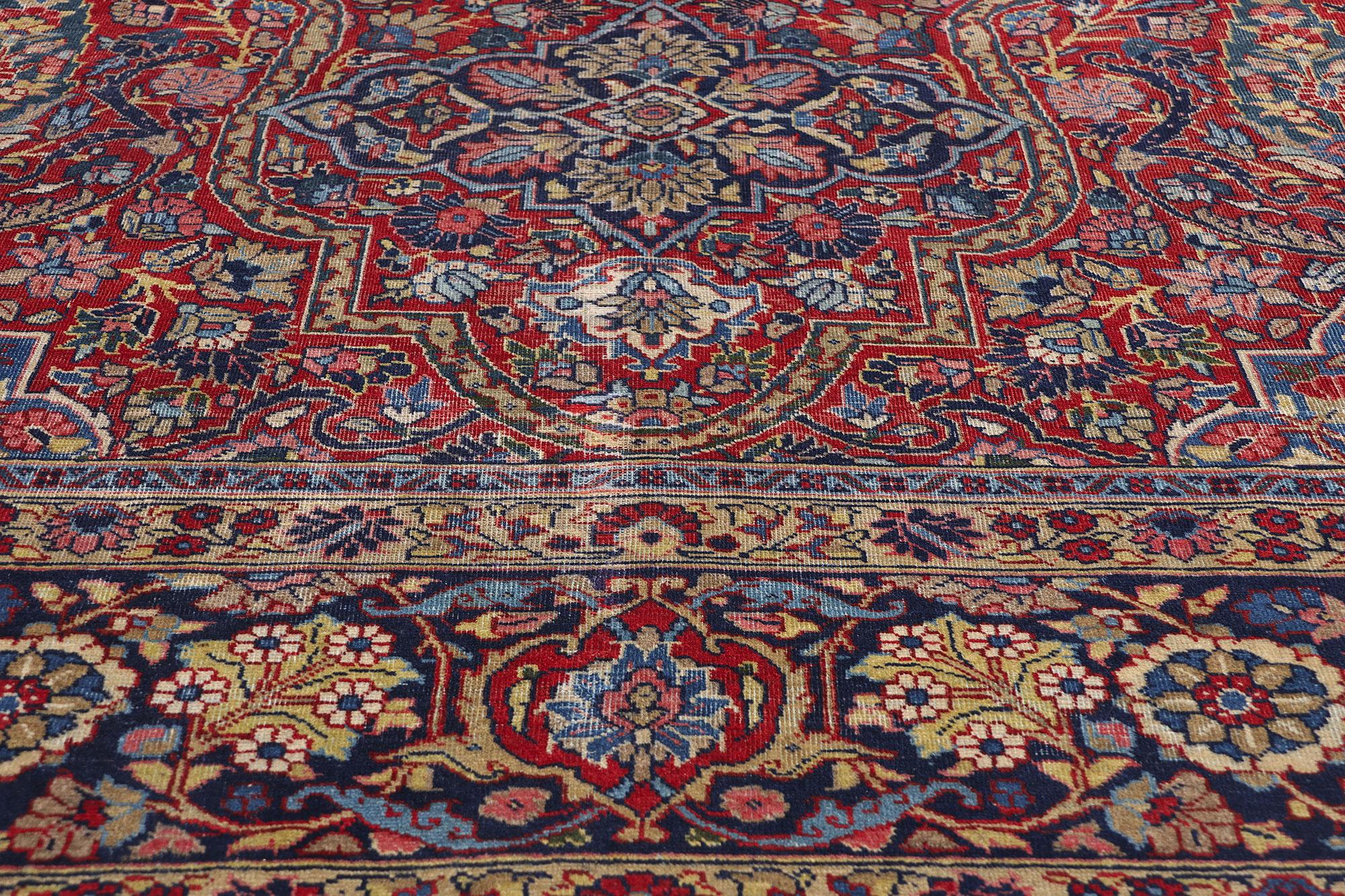 Tappeto antico Tabriz persiano, 10'08 x 13'10 In condizioni buone in vendita a Dallas, TX