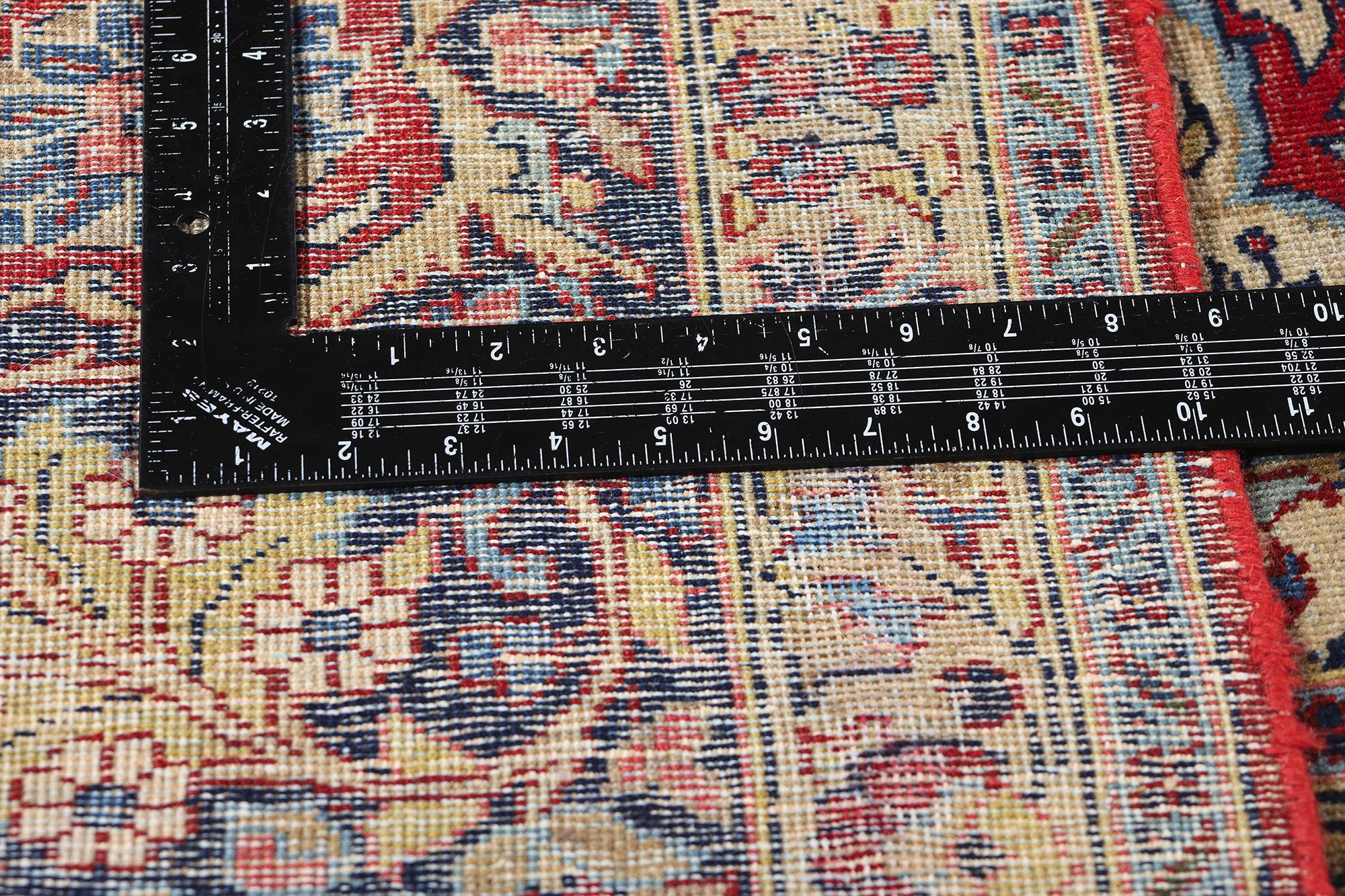 XX secolo Tappeto antico Tabriz persiano, 10'08 x 13'10 in vendita