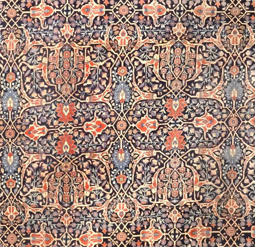 Antike persische Tabriz Teppich 10'10