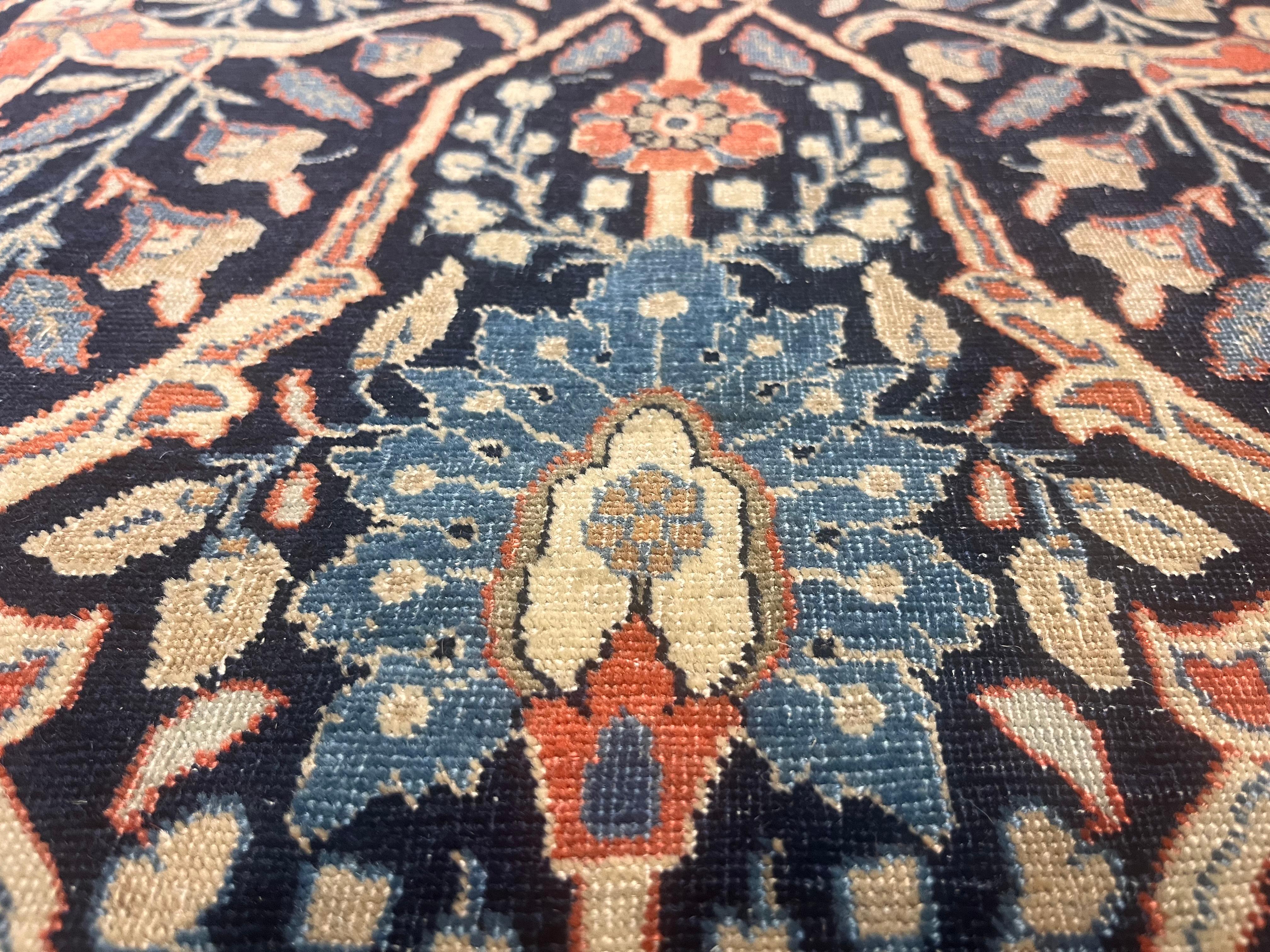 Antike persische Tabriz Teppich 10'10