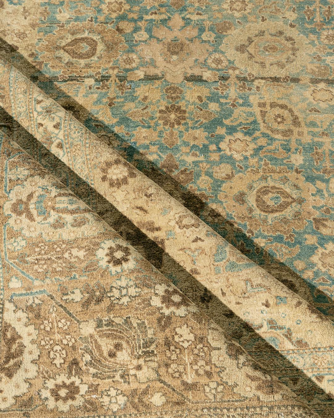 Persiano Tappeto antico Tabriz persiano, 10'9 x 15'6 in vendita