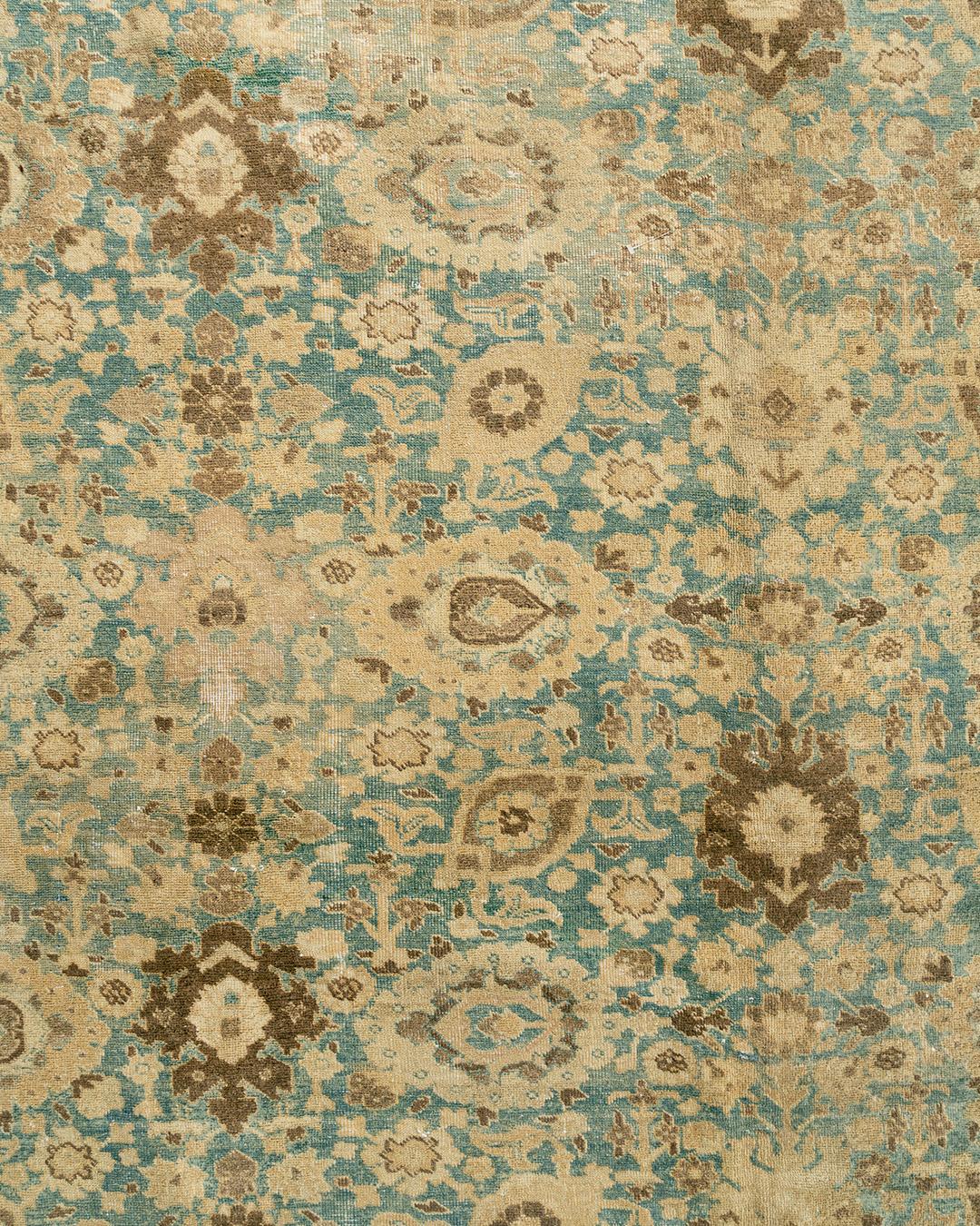 Tappeto antico Tabriz persiano, 10'9 x 15'6 In condizioni buone in vendita a New York, NY
