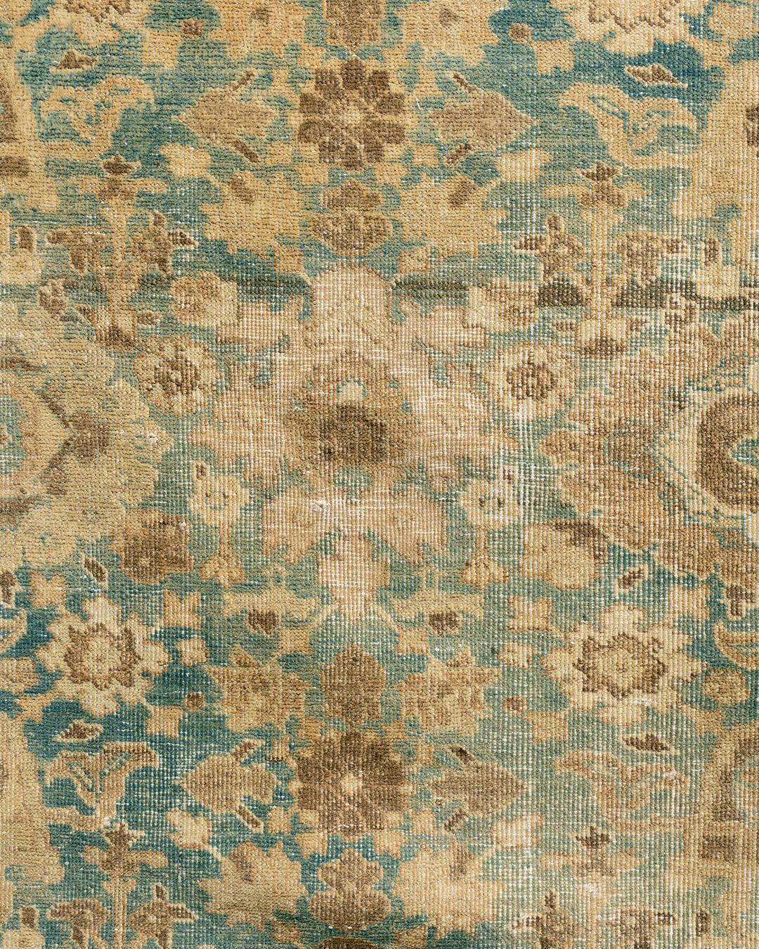 XIX secolo Tappeto antico Tabriz persiano, 10'9 x 15'6 in vendita