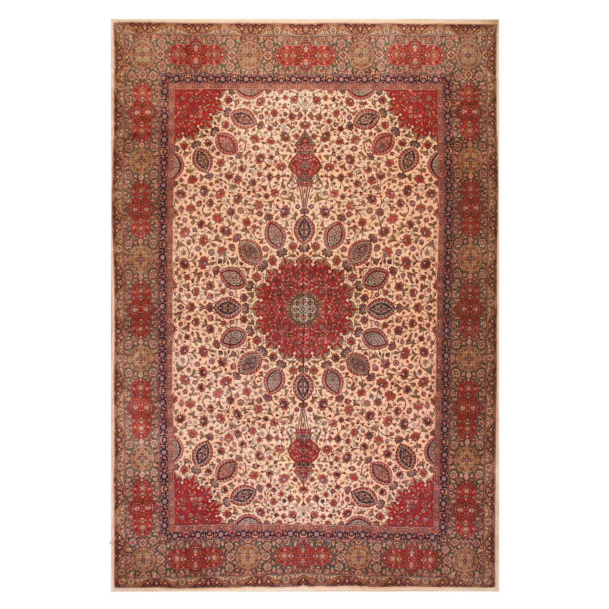 Antique Persian Tabriz Rug 11' 7" x 16' 6"