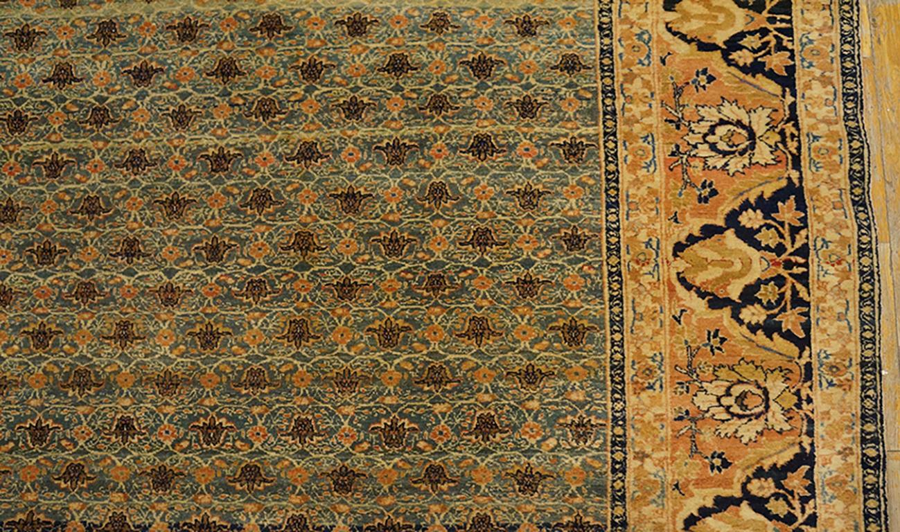 Fine XIX secolo Tappeto persiano Tabriz Haji Jalili del XIX secolo ( 11'8