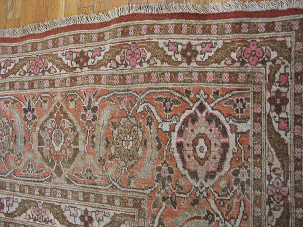 Hand-Knotted Early 20th Century Persian Tabriz Garden Carpet ( 11' x 15'10