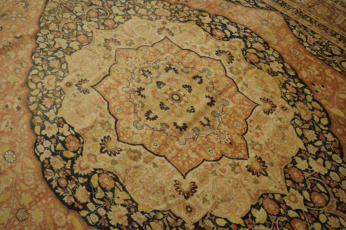 Early 20th Century Antique Persian Tabriz Rug For Sale