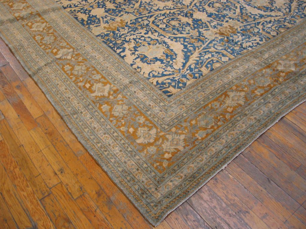 Hand-Knotted Early 20th Century Persian Tabriz Carpet ( 11' 6