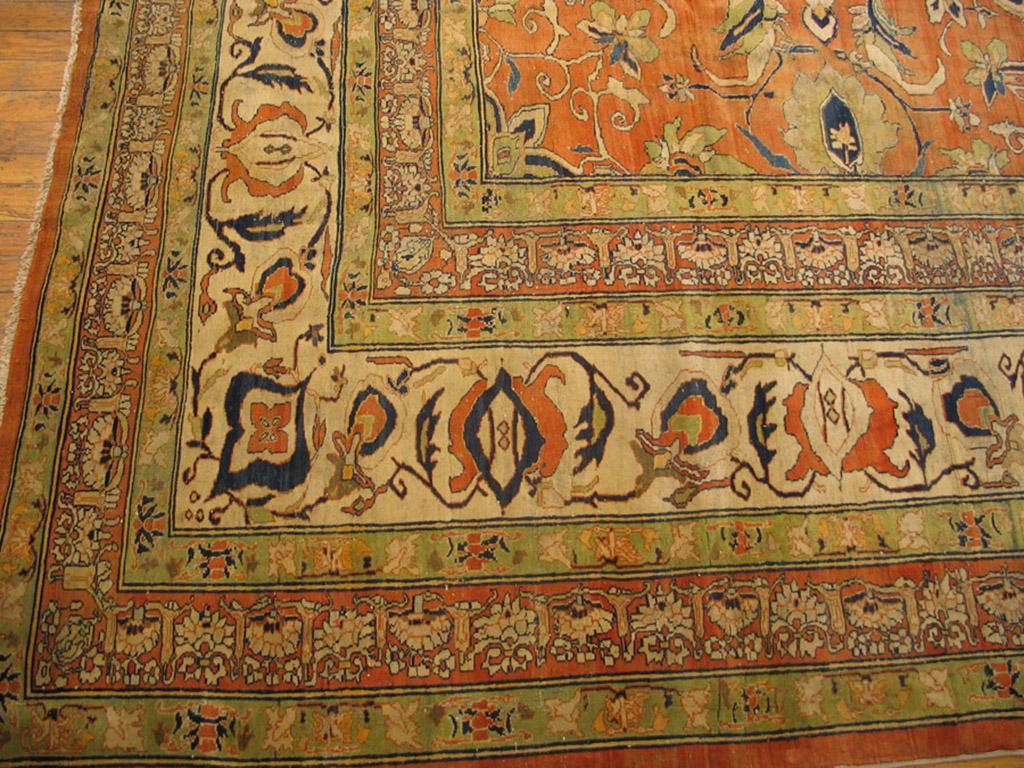 Antique Persian Tabriz Rug, Size: 12'0