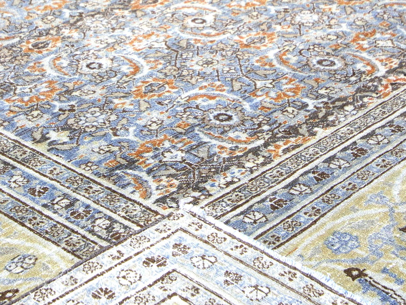 Tissé à la main Antique Persian Tabriz Rug - 13'3