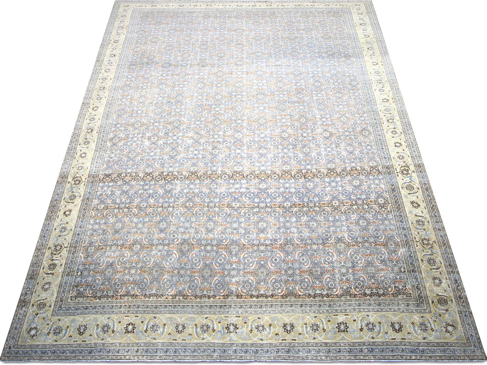 Laine Antique Persian Tabriz Rug - 13'3