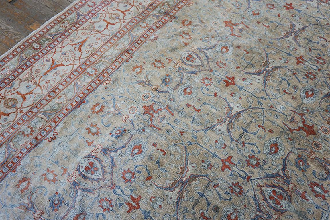 Late 19th Century Persian Tabriz Carpet ( 11'4