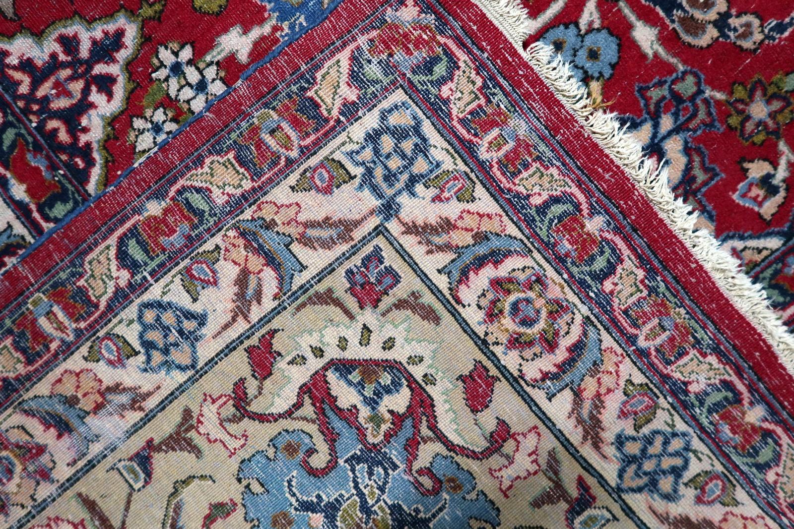 Antique Persian Tabriz Rug, 1900s, Hand-Knotted Wool, 10.1' x 13.3' - 1C1209 en vente 7