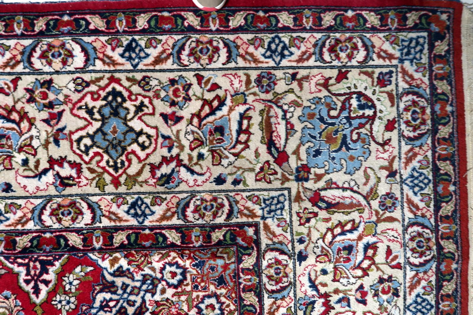 Noué à la main Antique Persian Tabriz Rug, 1900s, Hand-Knotted Wool, 10.1' x 13.3' - 1C1209 en vente