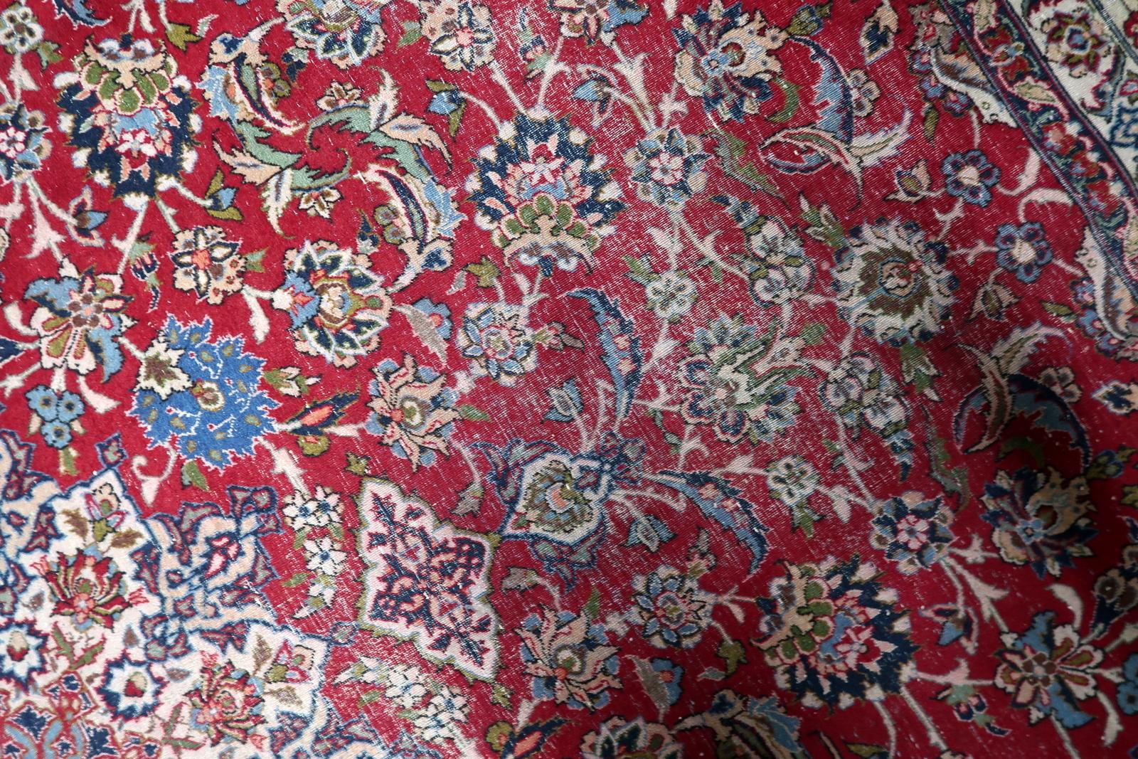 Antique Persian Tabriz Rug, 1900s, Hand-Knotted Wool, 10.1' x 13.3' - 1C1209 en vente 1
