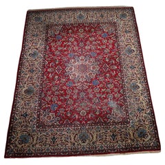 Antique Persian Tabriz Rug, 1900s, Hand-Knotted Wool, 10.1
x 13.3
- 1C1209