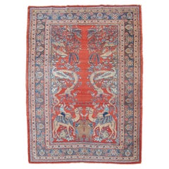 Tapis persan antique de Tabriz, 19e siècle