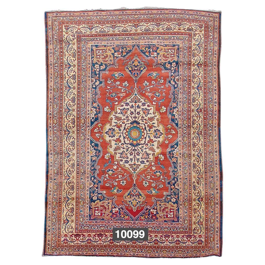 Tapis persan antique de Tabriz, 19e siècle