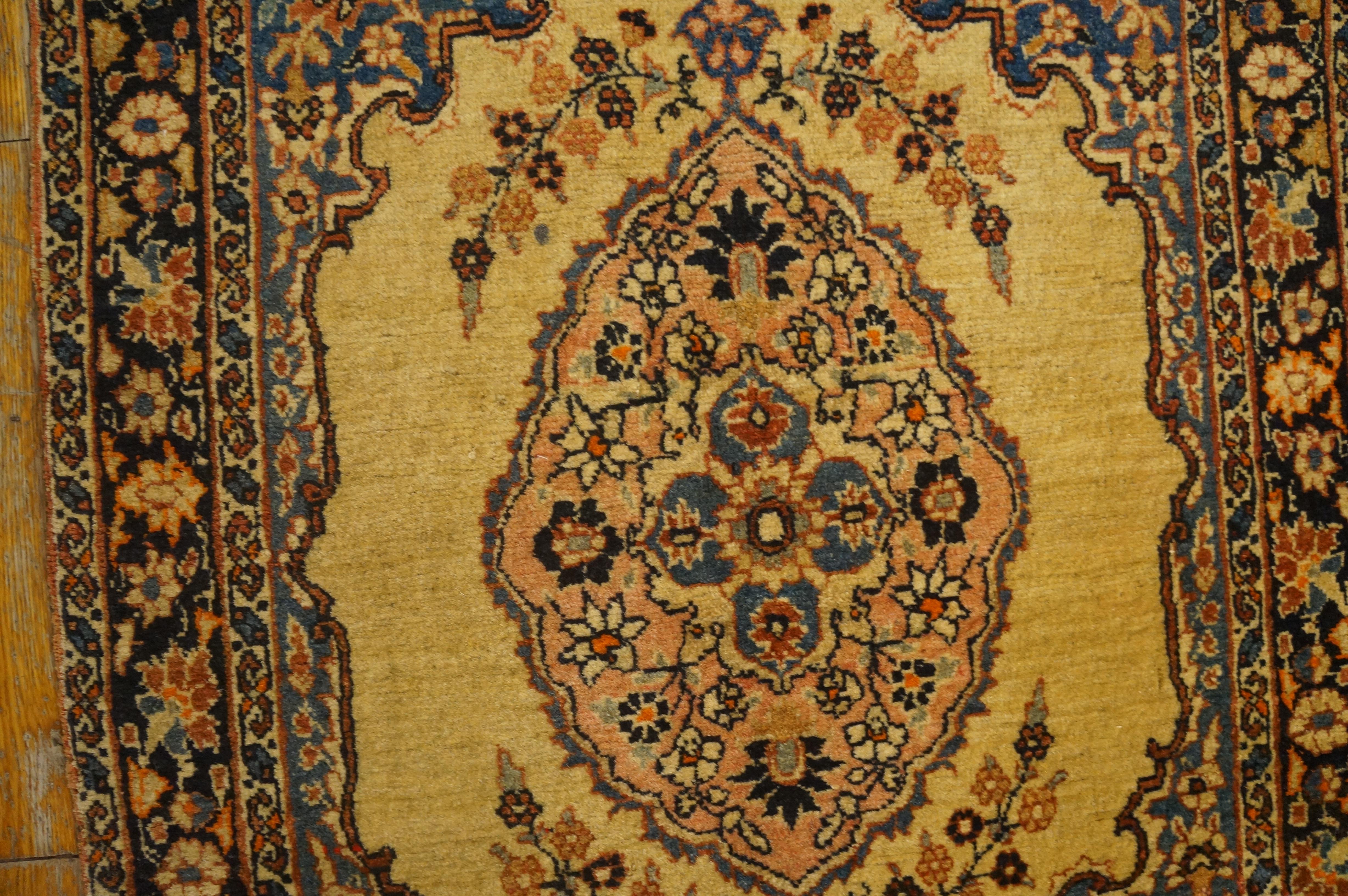 Tappeto persiano Tabriz Haji Jalili della fine del XIX secolo ( 2' x 2'10