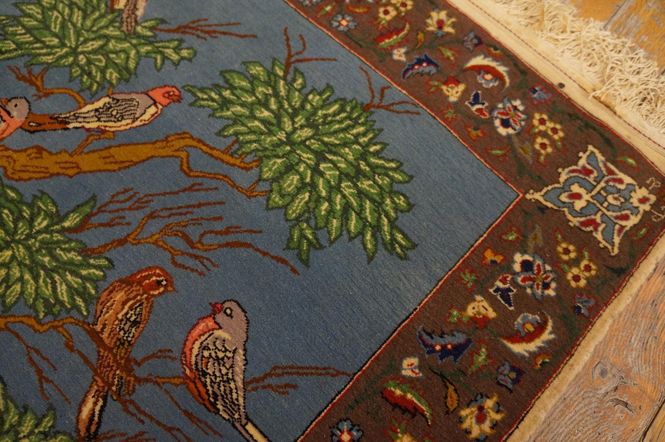 Persischer Täbriz-Teppich aus den 1930er Jahren ( 2' x 2' 3