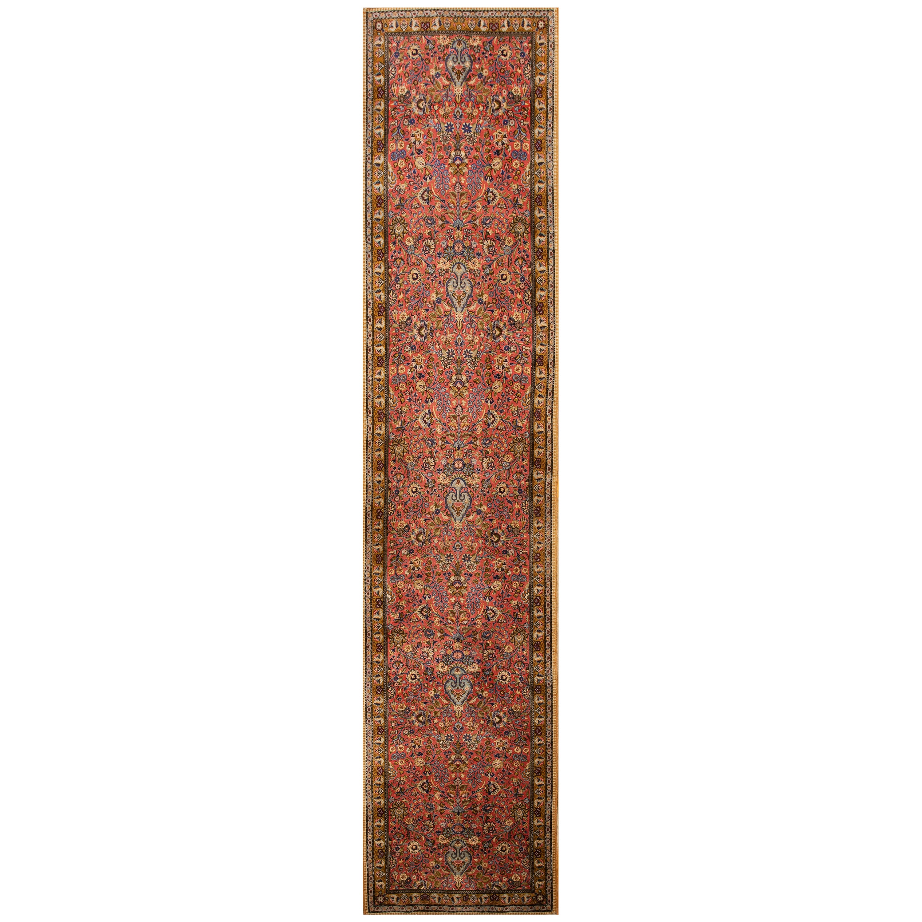 Antigua alfombra persa Tabriz 2' 10'' x 13' 3'' en venta