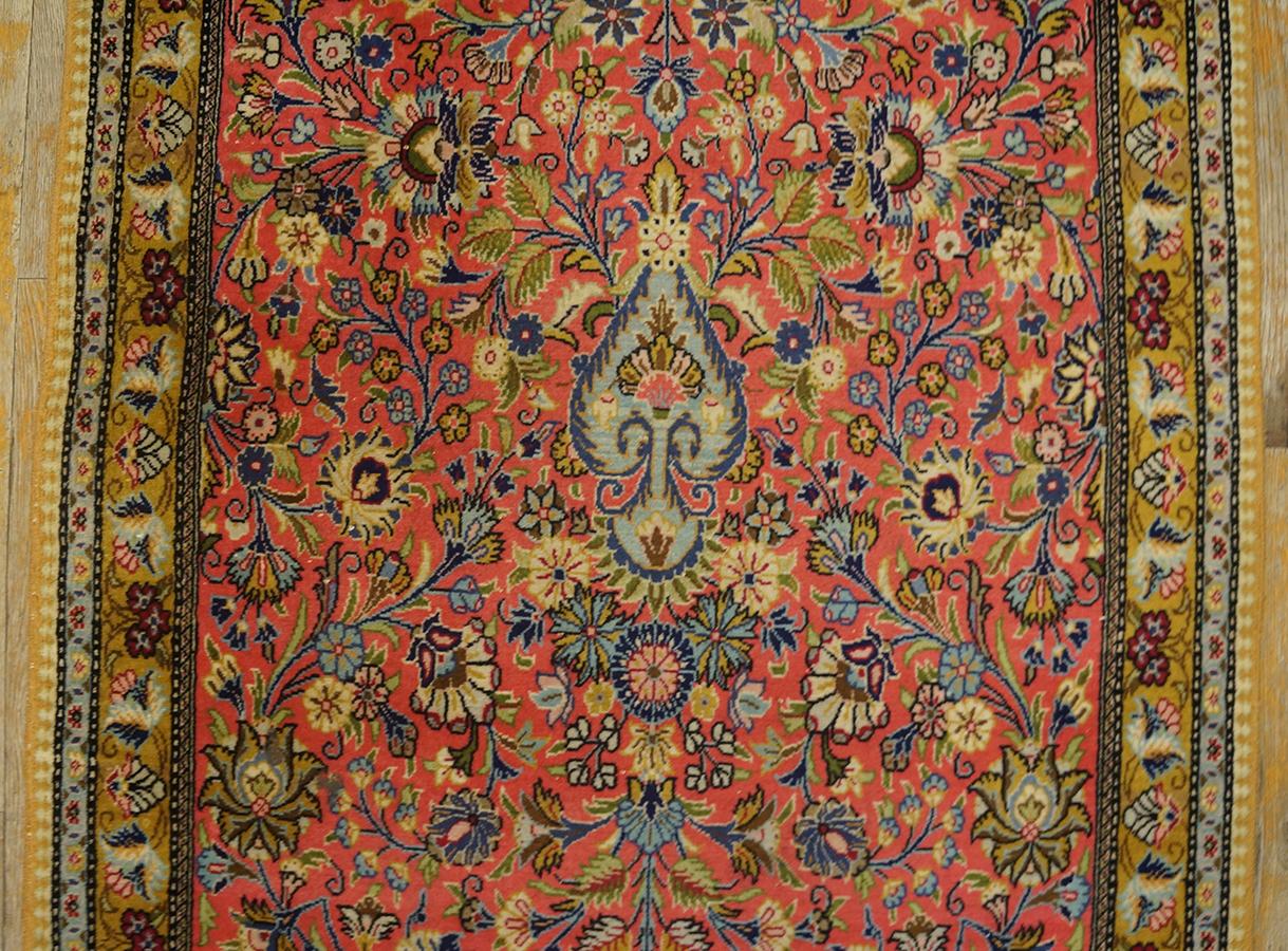 Mid-20th Century Antique Persian Tabriz Rug 2' 10'' x 13' 3'' For Sale