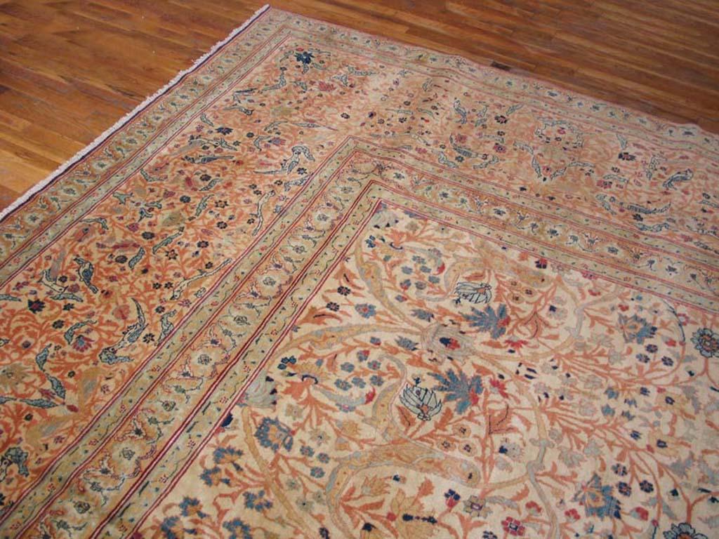 Antique Persian Tabriz rug, size: 21'6
