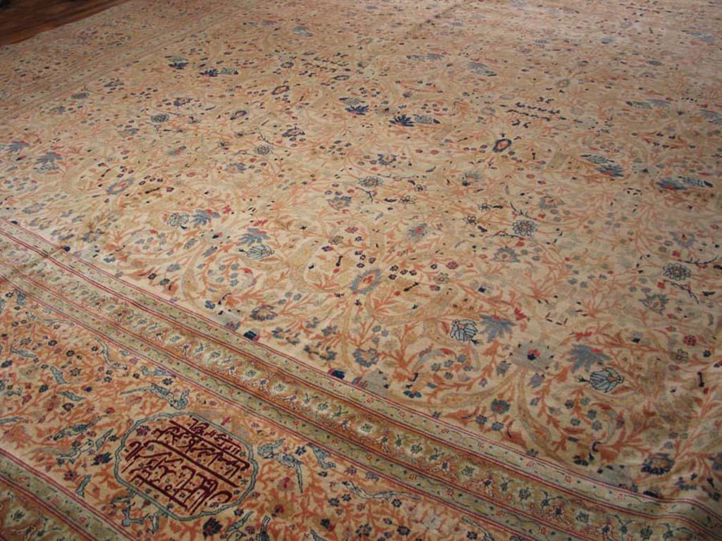 Persiano Tappeto persiano Haji Jalili Tabriz del XIX secolo ( 21'6