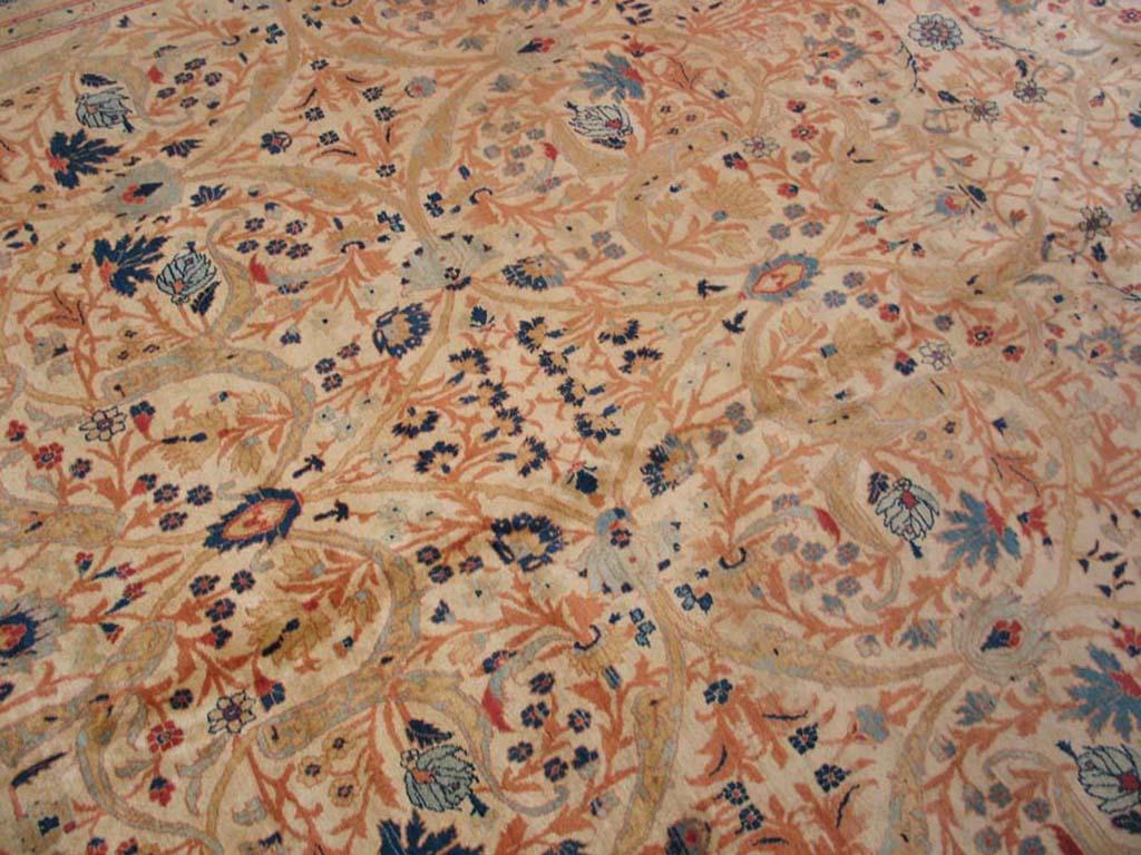 Wool Antique Persian Tabriz Rug For Sale