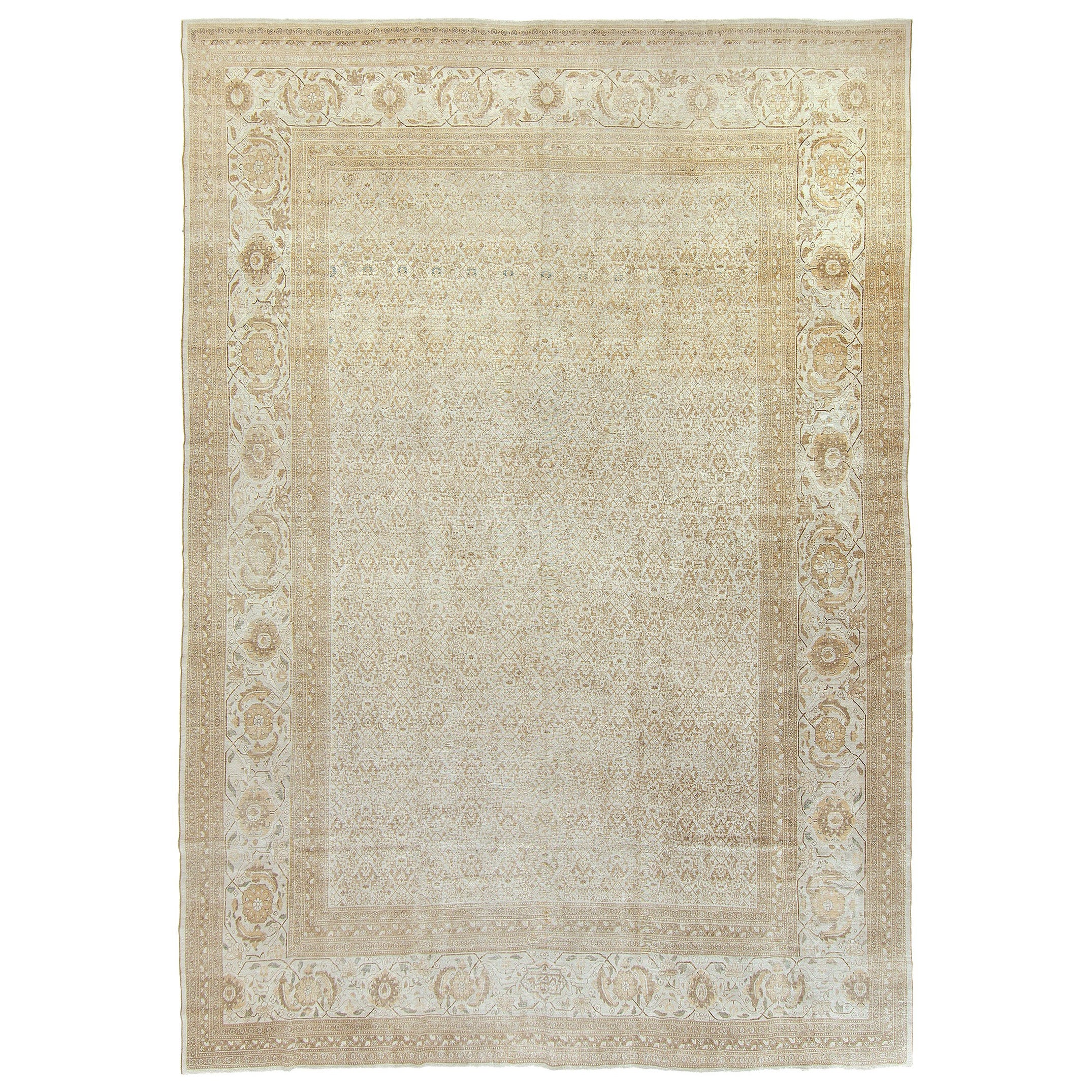 Tapis persan ancien de Tabriz 28460 en vente