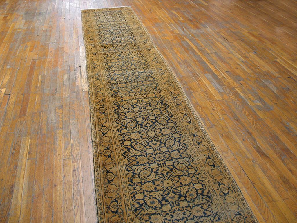 Wool Early 20th Century Persian Tabriz Carpet ( 2'9