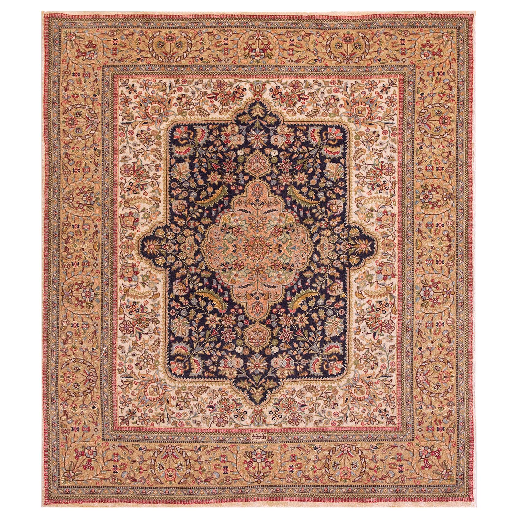 Antique Persian Tabriz Rug 3' 10" x 4' 4"  For Sale