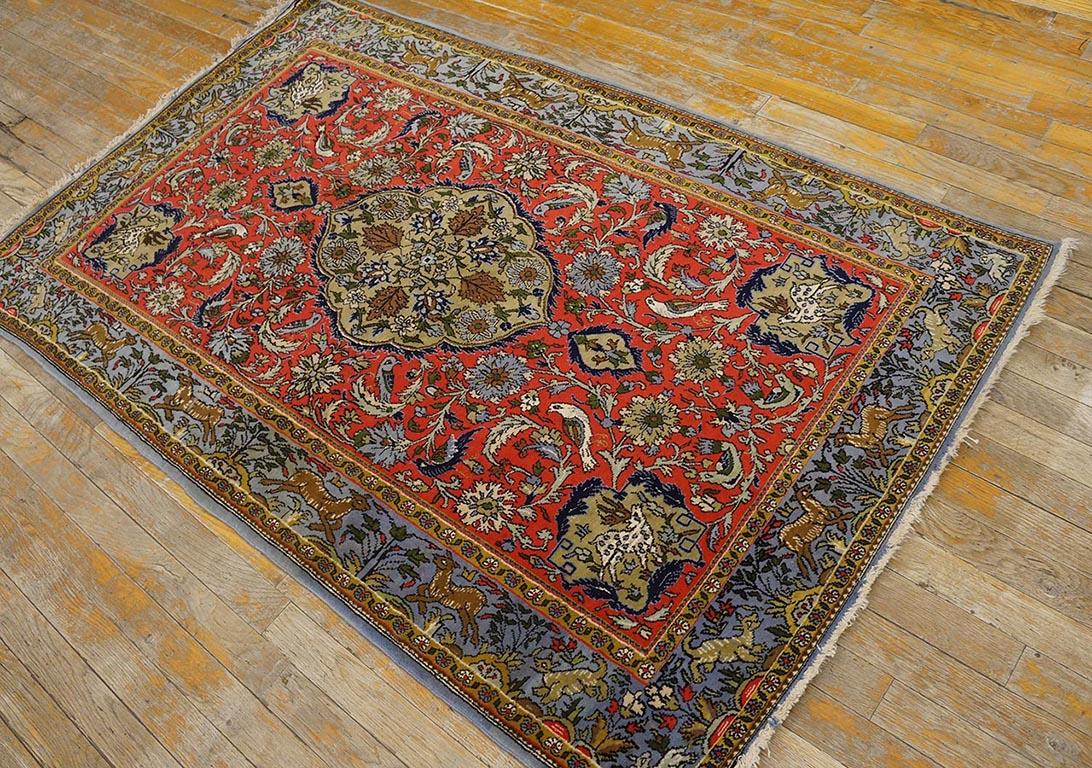 Antique Persian Tabriz Rug In Good Condition For Sale In New York, NY