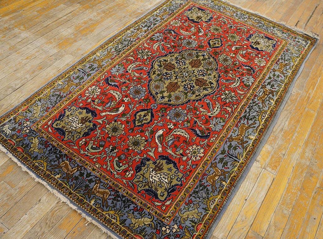Mid-20th Century Antique Persian Tabriz Rug For Sale
