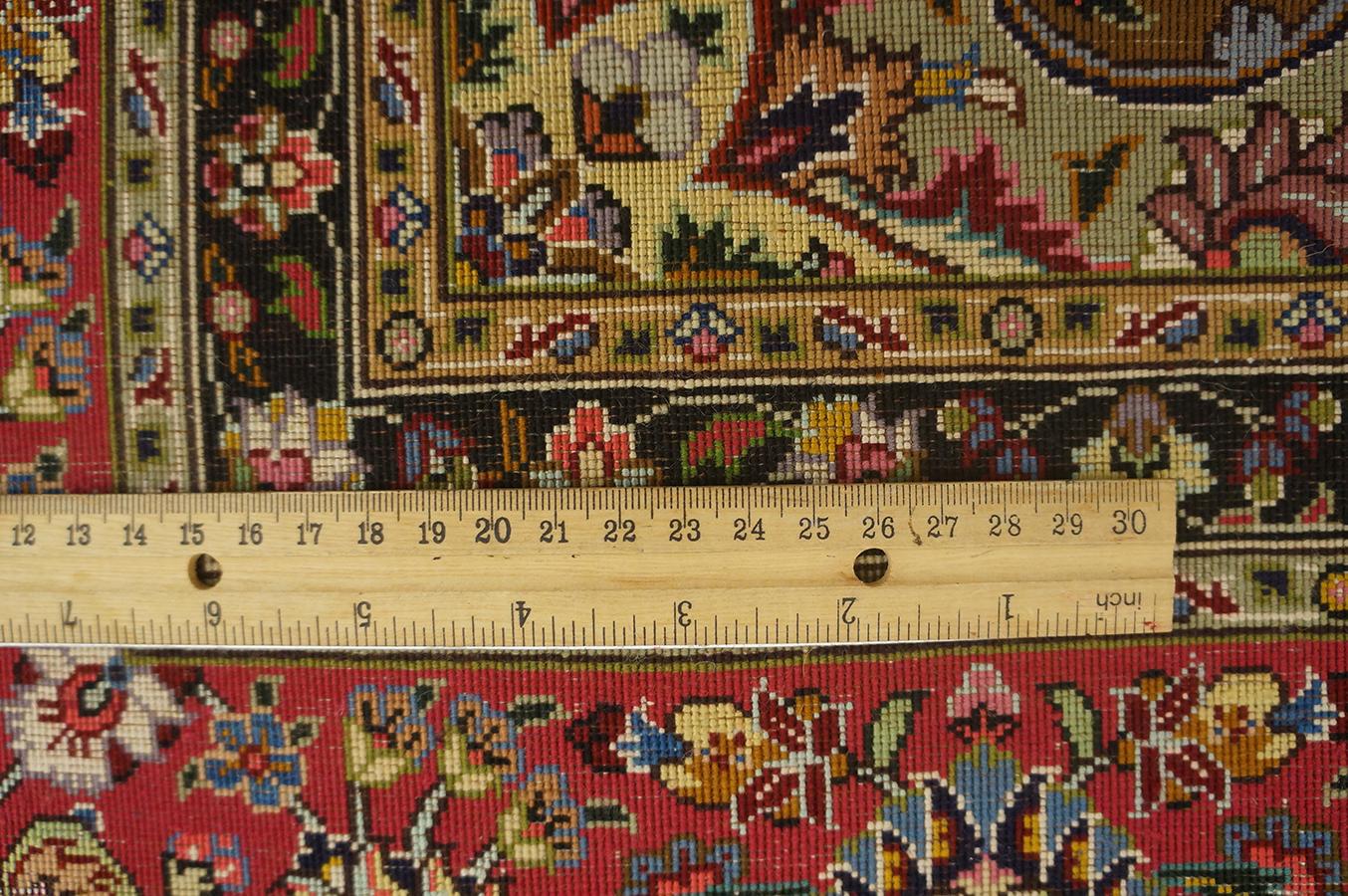 Antique Persian Tabriz Rug 4' 10'' x 6' 0'' For Sale 3