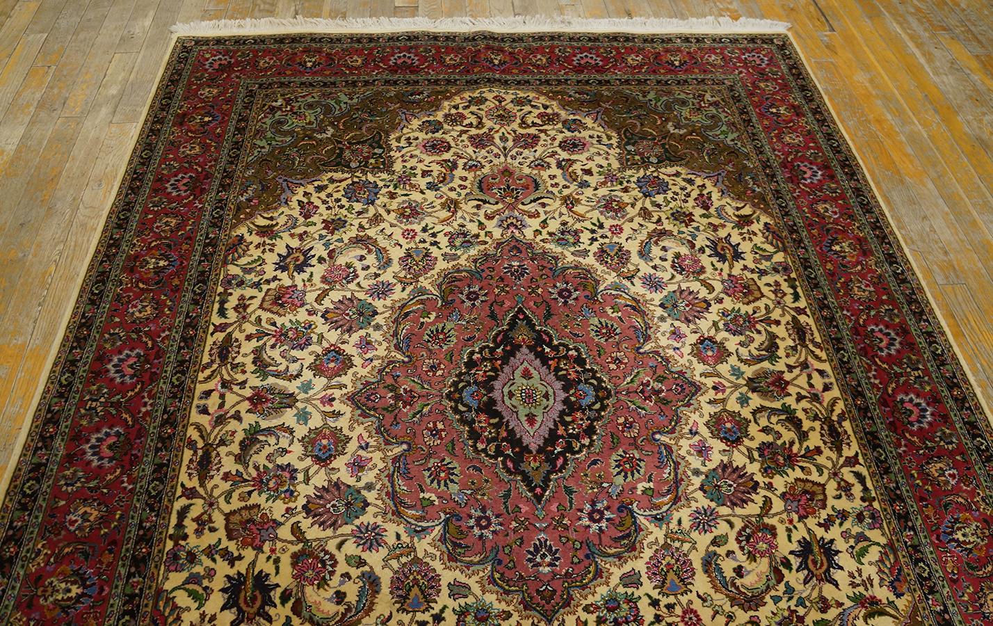 Late 19th Century Antique Persian Tabriz Rug 4' 10'' x 6' 0'' For Sale