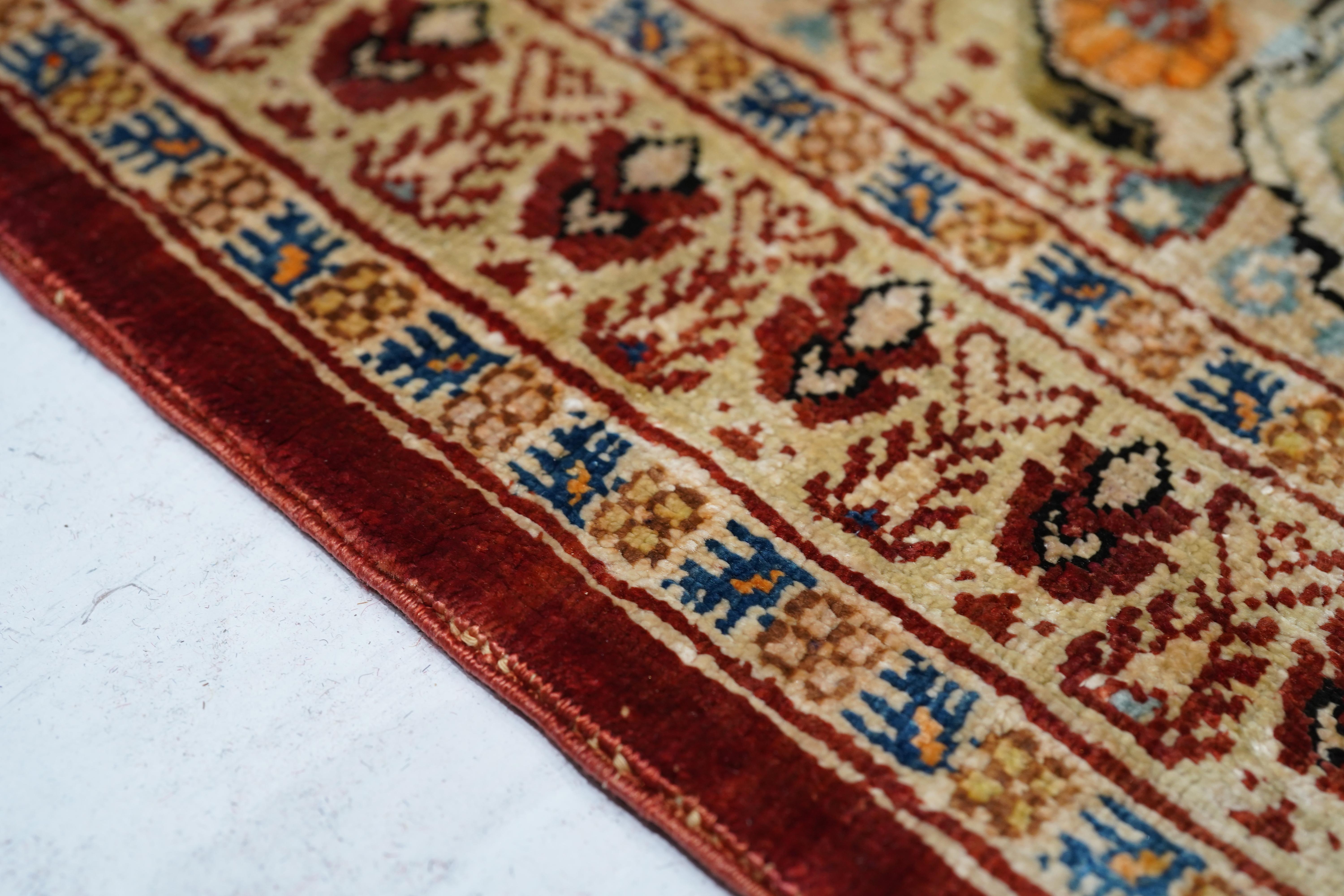 Persiano Tappeto antico persiano Tabriz 4'0'' x 5'8'' in vendita