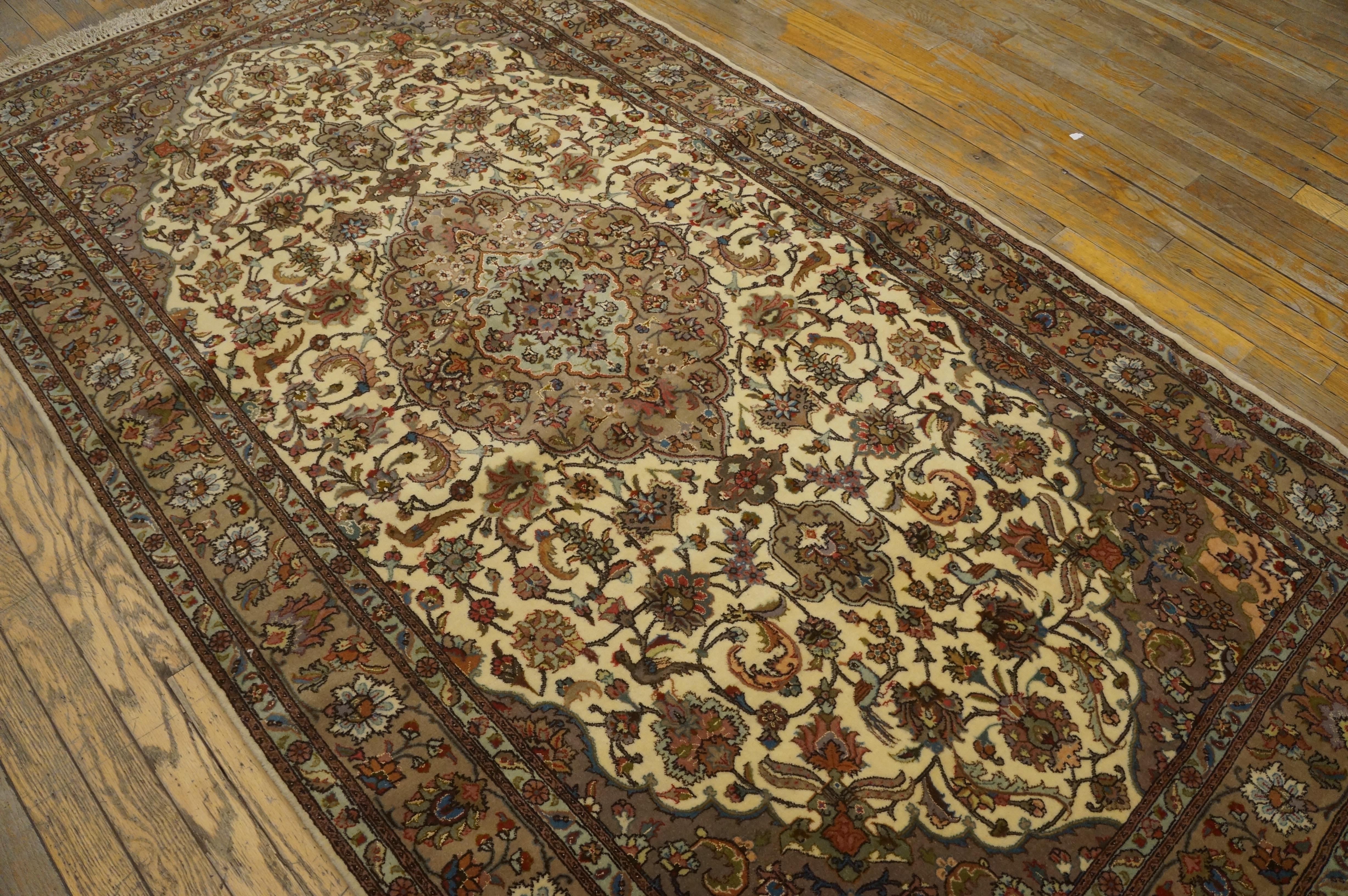 Wool Antique Persian Tabriz Rug For Sale