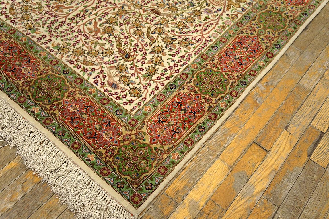 Antique Persian Tabriz rug, measures: 4'9