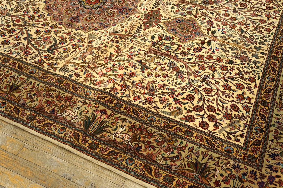 Mid-20th Century Mid 20th Century Persian Tabriz Carpet ( 5'9