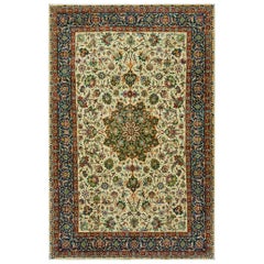 Antique Persian Tabriz Rug 6' 5" x 9' 11"