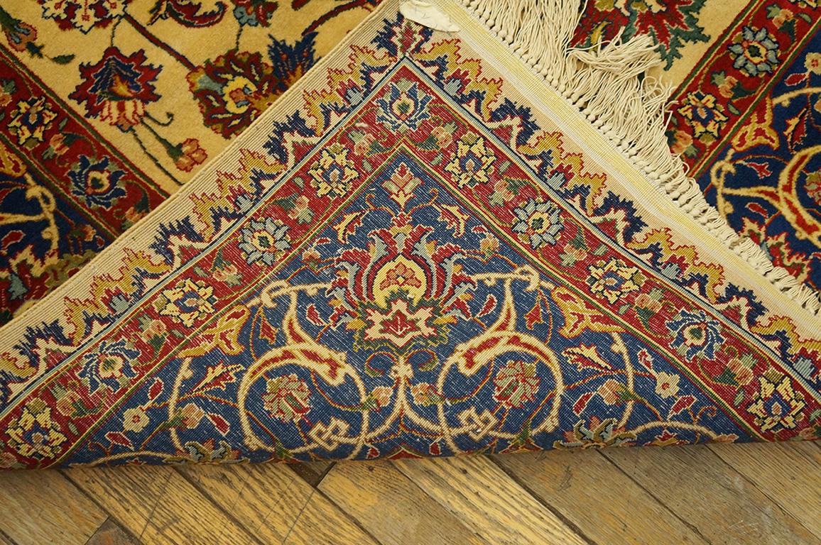 Antique Persian Tabriz rug, Size: 6' 5''x9' 11''.