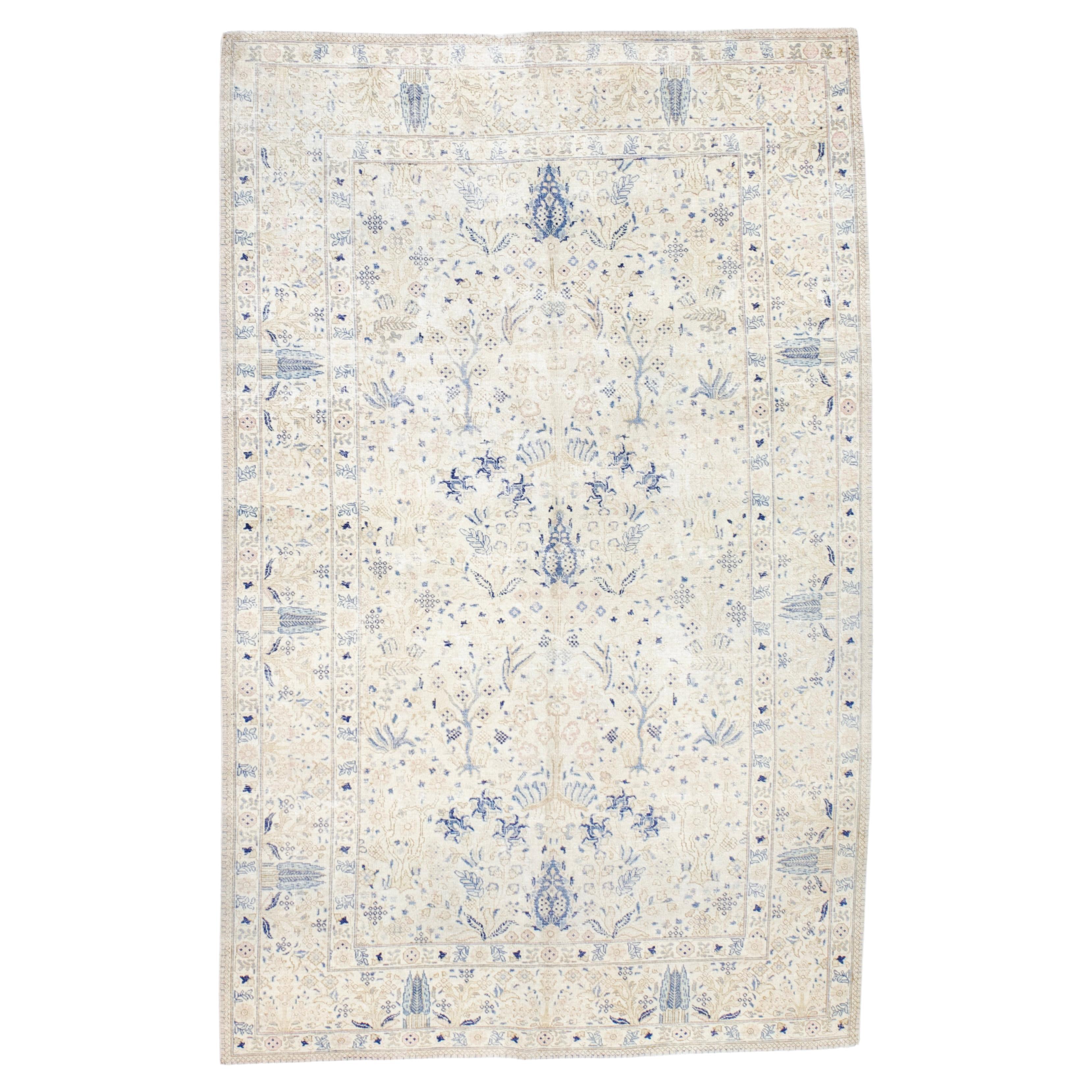 Tapis persan ancien de Tabriz 6'0" x 9'6''