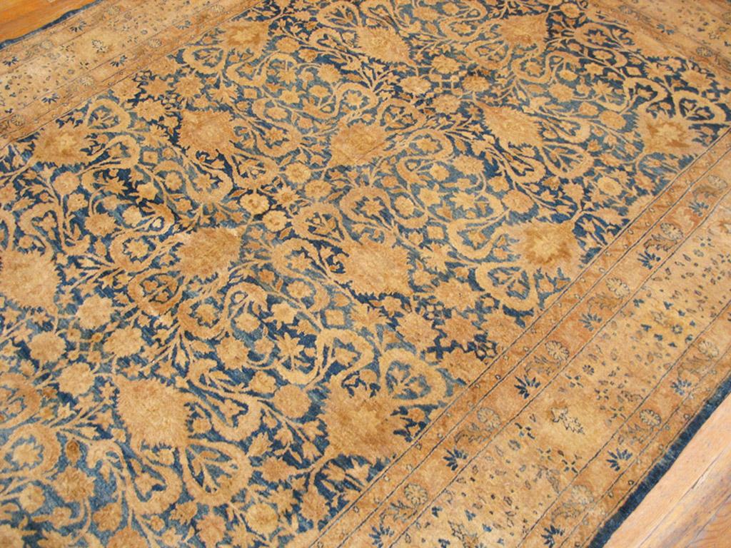 Hand-Knotted Antique Persian Tabriz Rug For Sale